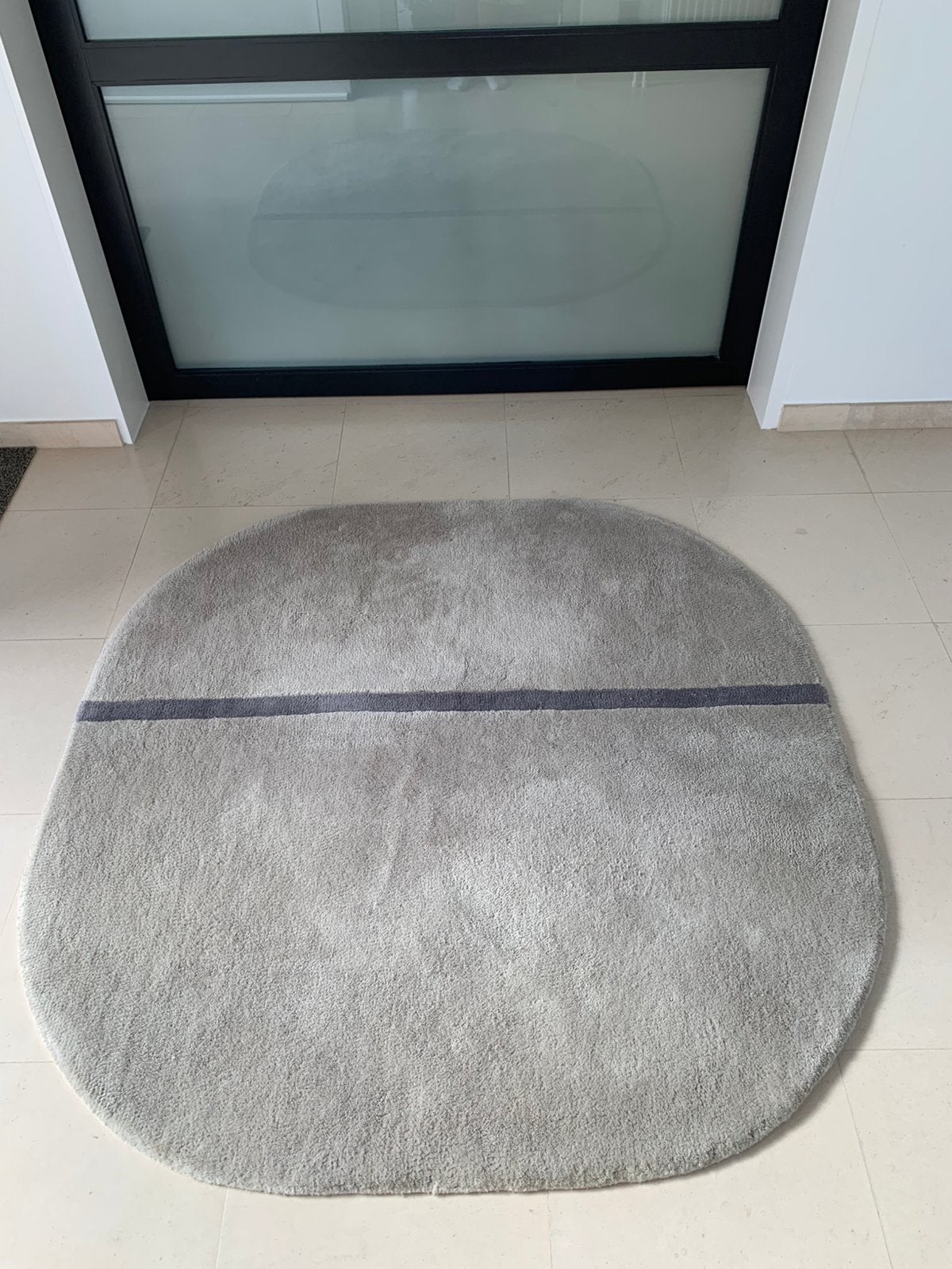 Tapis Oona de Normann Copenhagen (140x140 cm), Maison & Meubles, 100 à 150 cm, Gris, 100 à 150 cm, Enlèvement