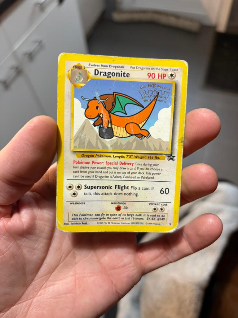 Dragonite - Pokemon, Hobby en Vrije tijd, Verzamelkaartspellen | Pokémon, Ophalen of Verzenden, Gebruikt, Losse kaart