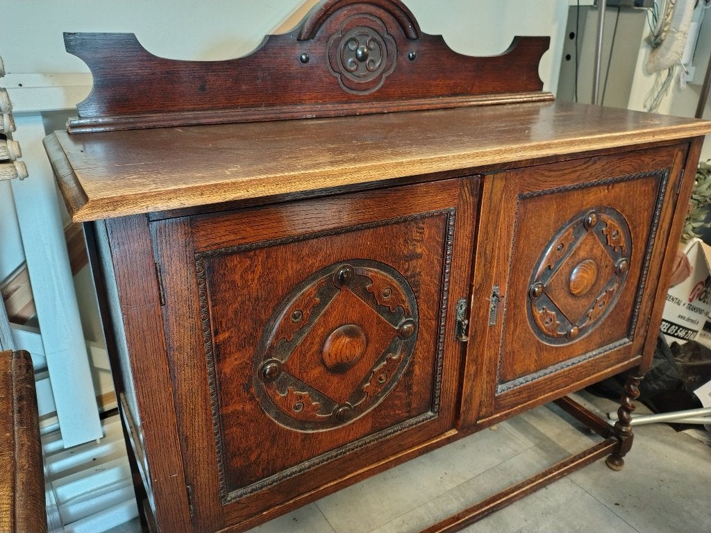Antieke eiken dressoir in Jacobean-stijl, Ophalen, Eikenhout