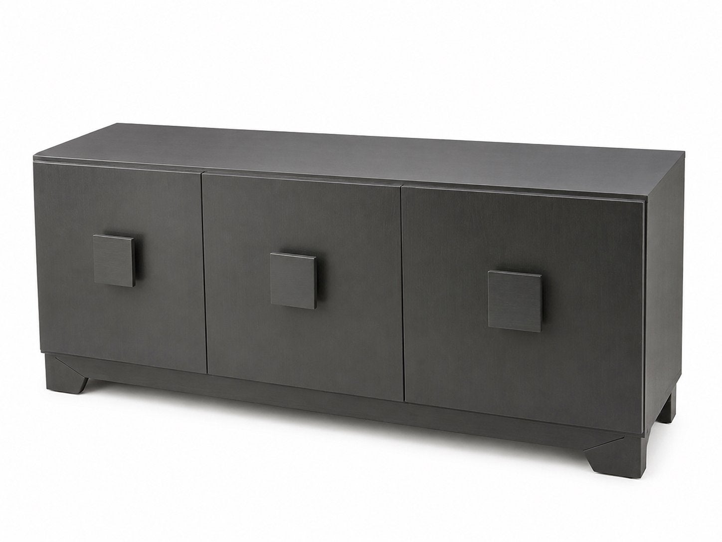 Buffet en chêne anthracite, Maison & Meubles, 25 à 50 cm, Avec porte(s), 150 à 200 cm, Comme neuf