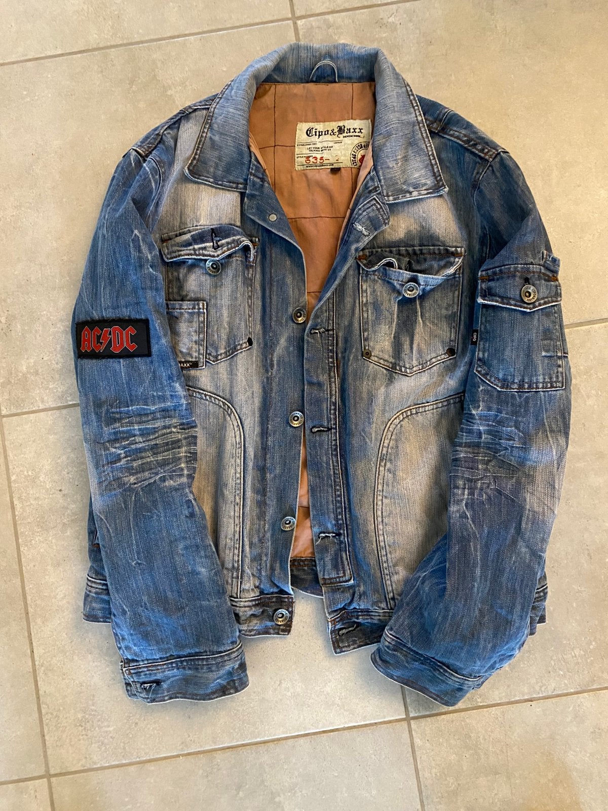 AC/DC jeansjas heren, Vêtements | Hommes, Enlèvement ou Envoi, Comme neuf, Taille 52/54 (L)