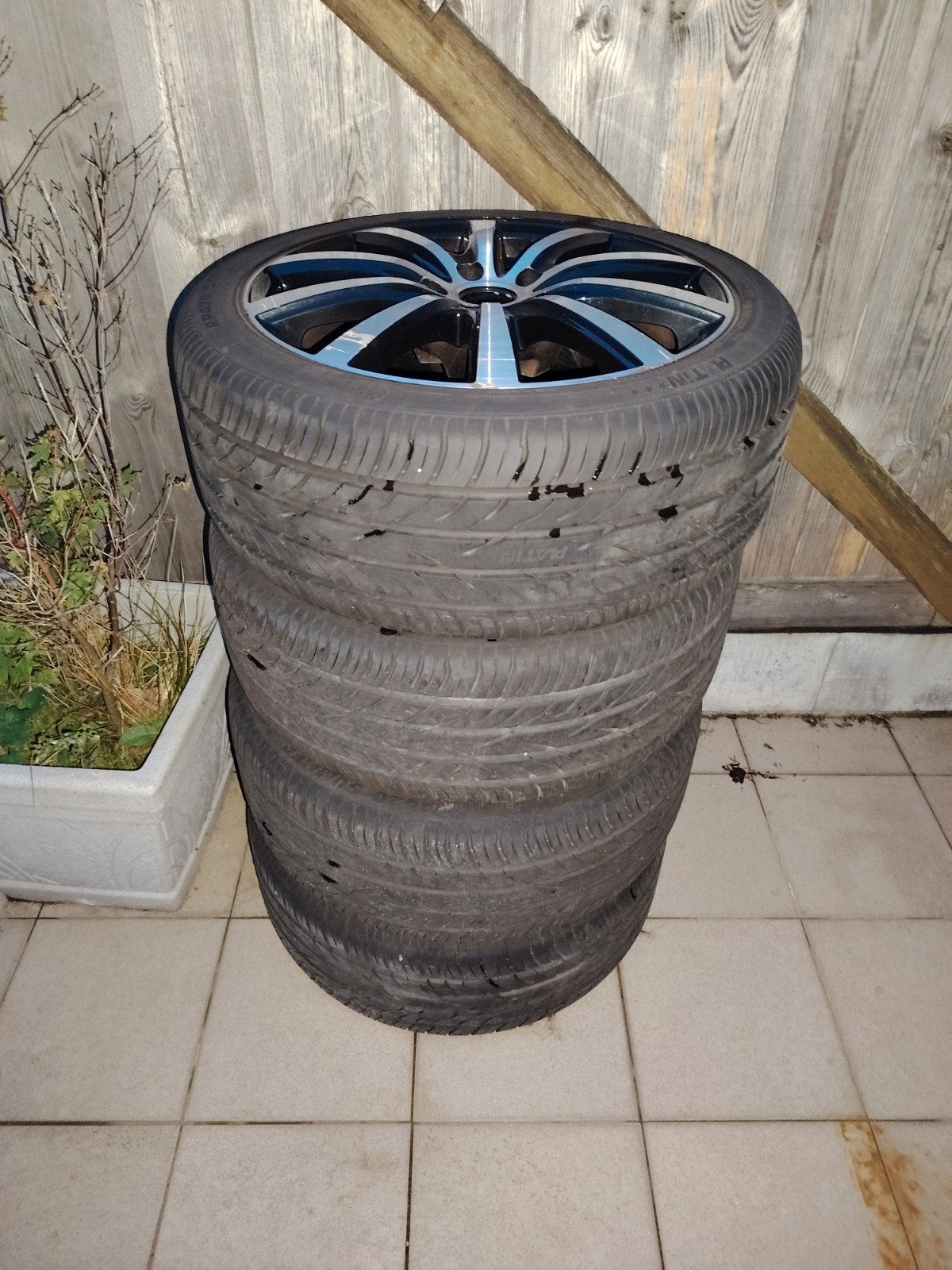18 inch wielset 5x112  te ruil tegen setje 4x100, Autos : Pièces & Accessoires, Véhicule de tourisme, Enlèvement, 235 mm, Pneu(s)