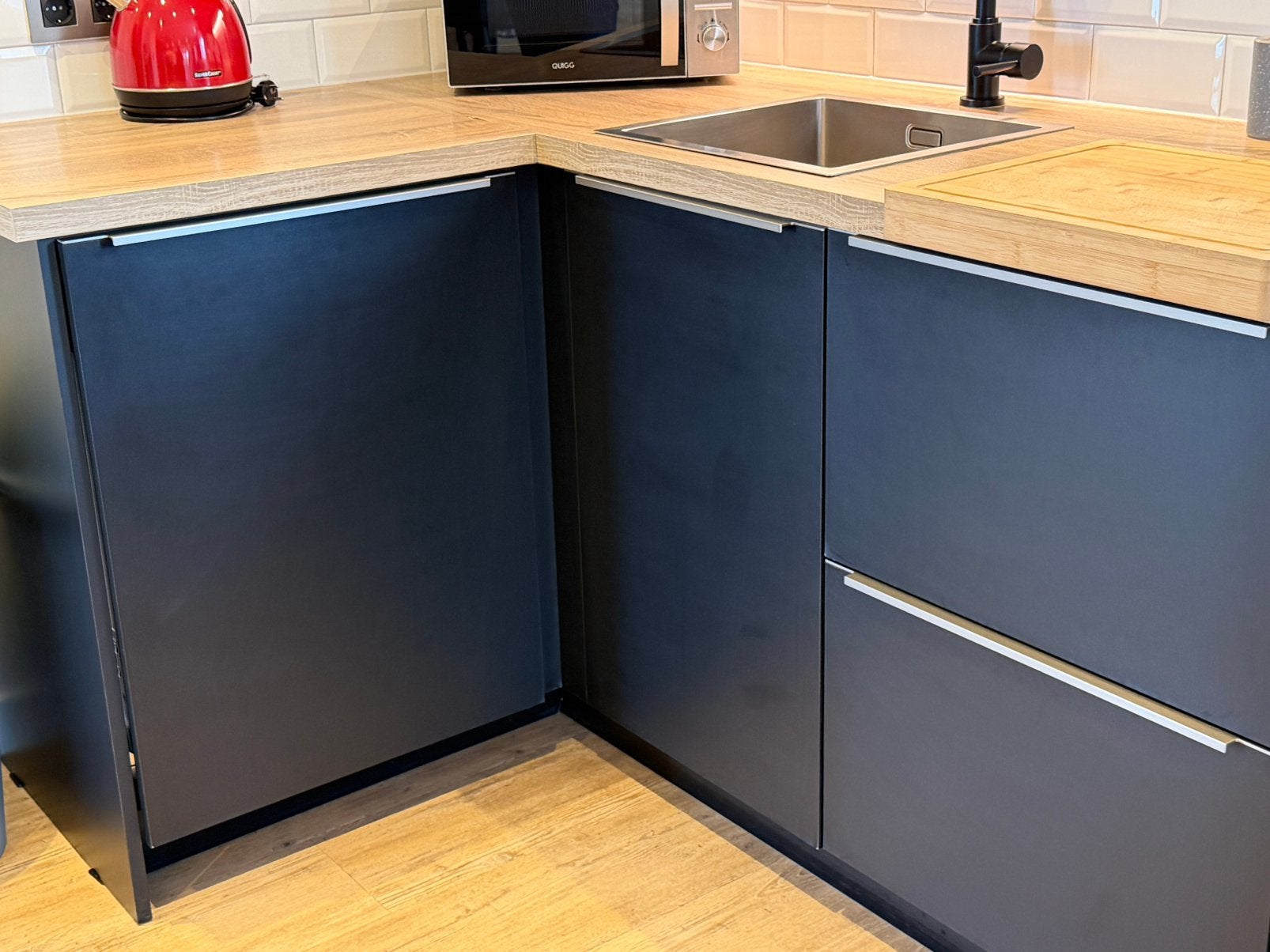 Keuken 2 j oud, Maison & Meubles, Sans poignée, Bois, Comme neuf, Enlèvement