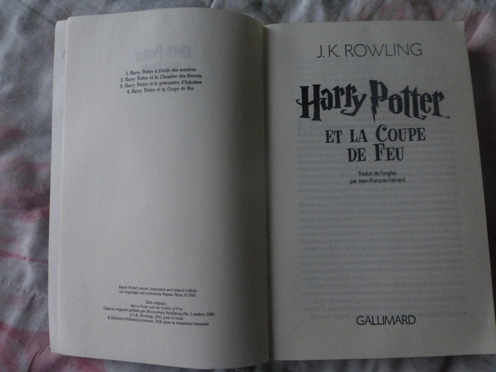 Harry Potter-boek „En de Vuurbeker”, Ophalen of Verzenden, Nieuw, Gallimar Jeunesse