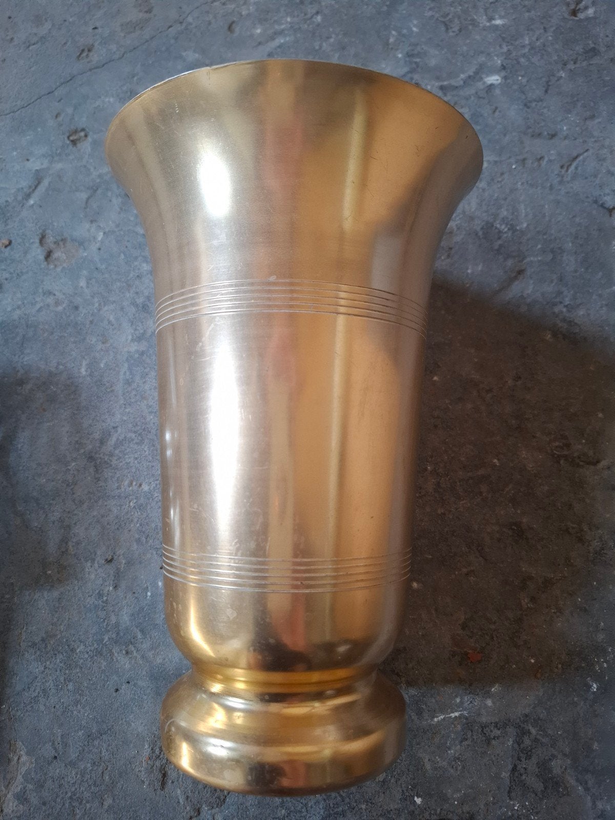 seau refroidisseur de bouteille en métal doré vintage, Enlèvement ou Envoi