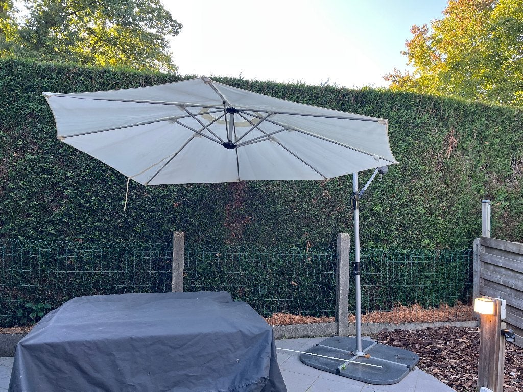 Zweefparasol, Jardin & Terrasse, Enlèvement, Utilisé, Parasol flottant, Inclinable
