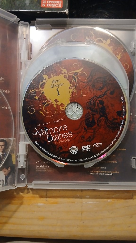 DVD Vampire Diaries, Enlèvement ou Envoi, Saison 1, Édition spéciale, Anglais