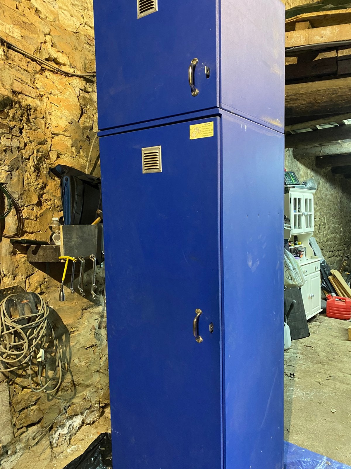 Armoire d’écurie bleu Riding Box 60 x240, Animaux & Accessoires, Enlèvement, Utilisé