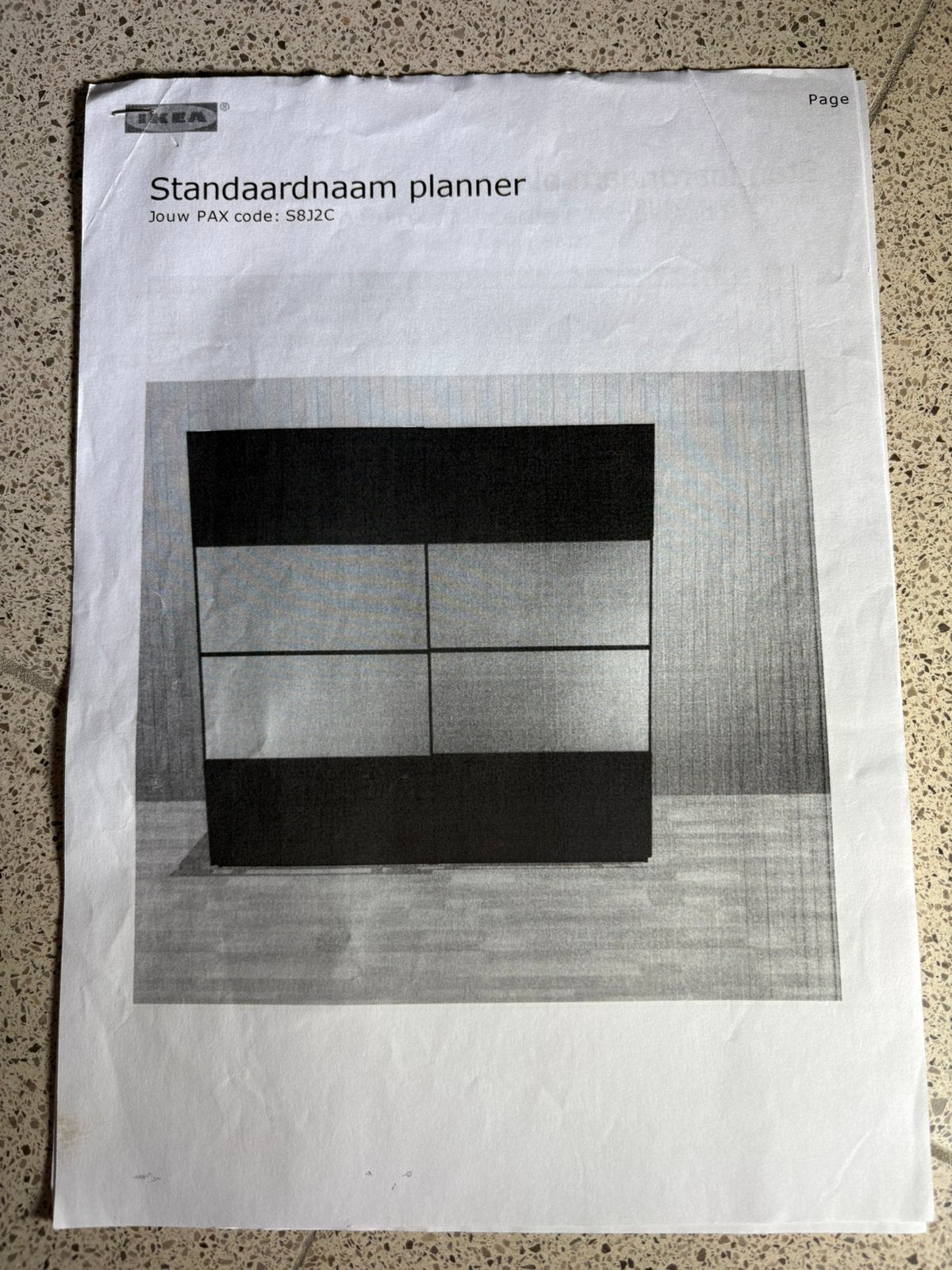Kledingkast Pax Ikea zwartbruin met spiegel, Huis en Inrichting, Ophalen