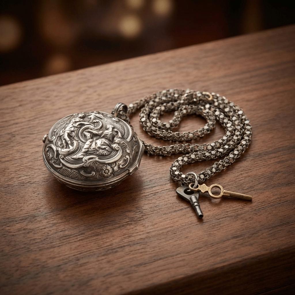 Rare Montre à Gousset "Oignon" en Argent Massif, Bijoux, Sacs & Beauté, Autres marques, Avant 1900, Avec chaîne, Enlèvement ou Envoi