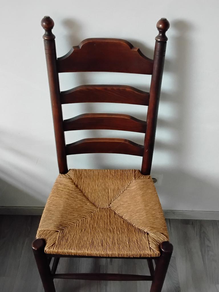 Houten stoelen 6 stuks, Ophalen, Gebruikt, Bruin, Vijf, Zes of meer stoelen