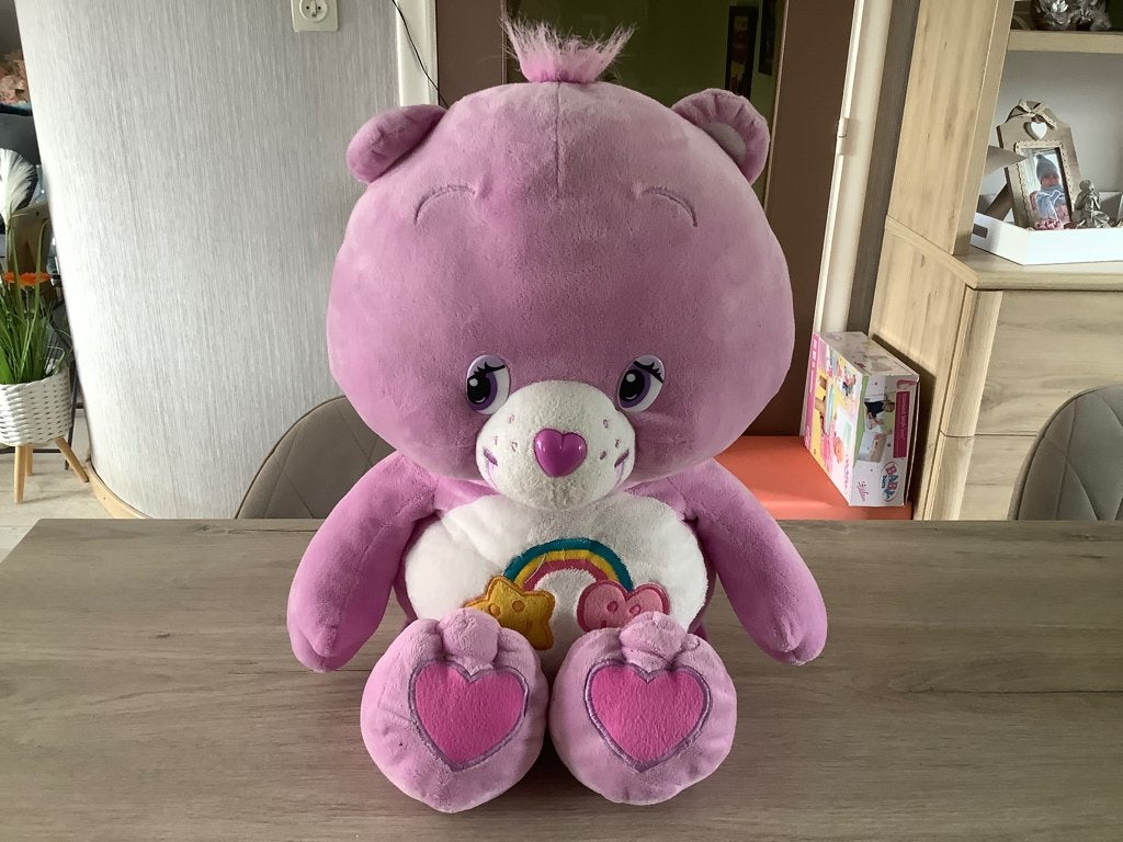 Troetelberen (Care Bears) pluche character (66 cm), Paars, Overige merken, Overige karakters, Beer