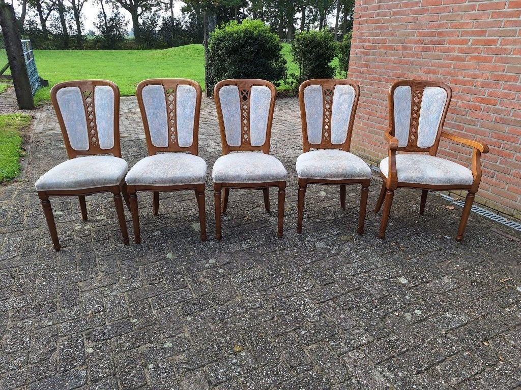 5 chaises en bois de style Louis VX/de salle à manger, Antiquités & Art, Enlèvement ou Envoi