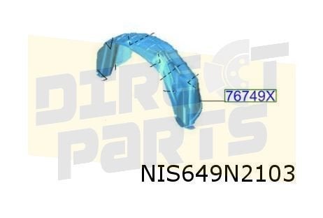 Nissan X-Trail (9/22-) Modderkuip Linksachter Origineel! 767, -, Verzenden, -, Nieuw