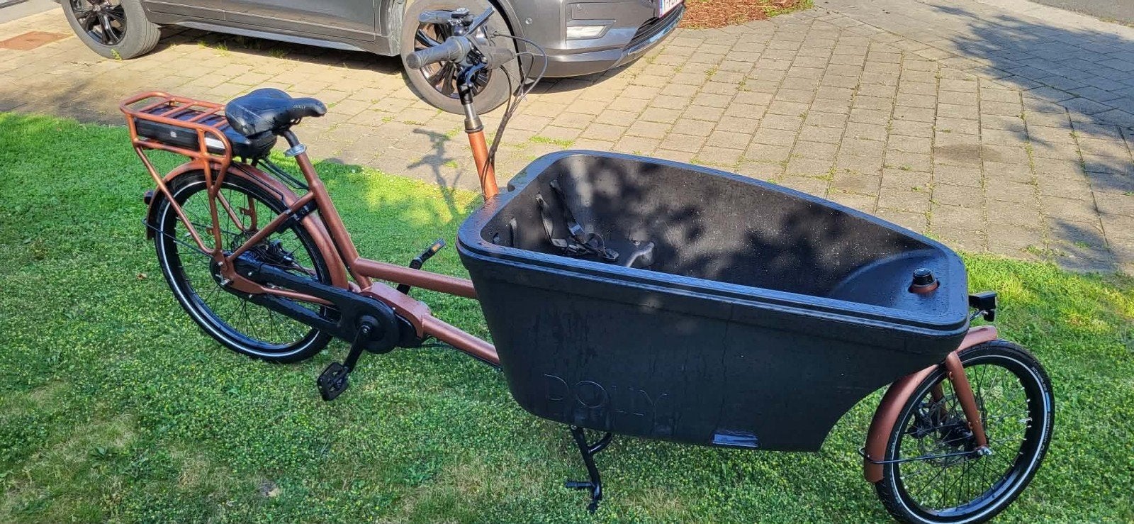 Dolly Bakfiets, Fietsen en Brommers, Gebruikt, Elektrisch, 2 kinderen, Schijfrem