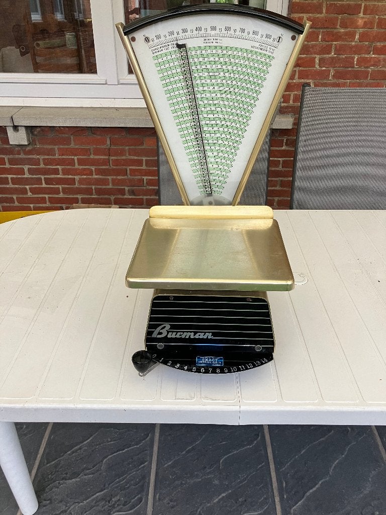 Antieke Burman weegschaal - 15 kg, Ophalen, Gebruikt