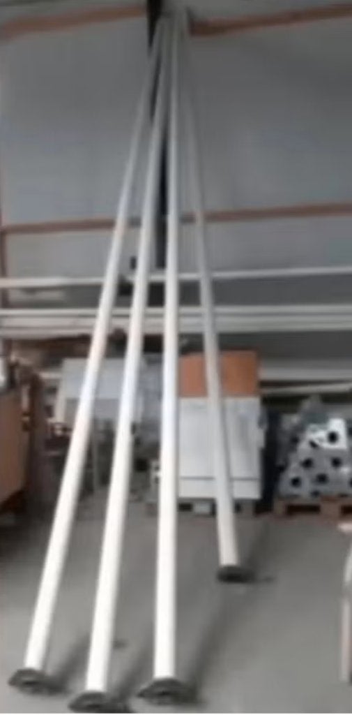 2 Aluminium Vlaggenmasten – 4 Meter, Divers, Drapeaux & Banderoles, Enlèvement