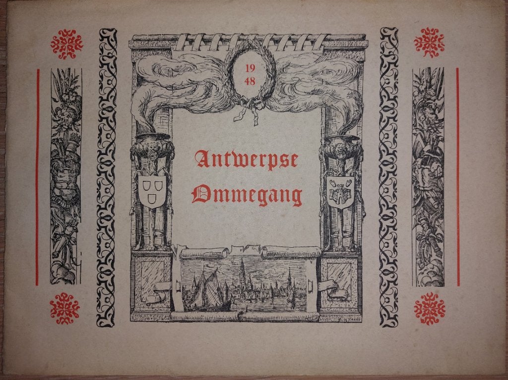 Boekje 1938 De Antwerpse ommegang, Gelezen, 19e eeuw, Buschmann Antwerpen, Ophalen of Verzenden
