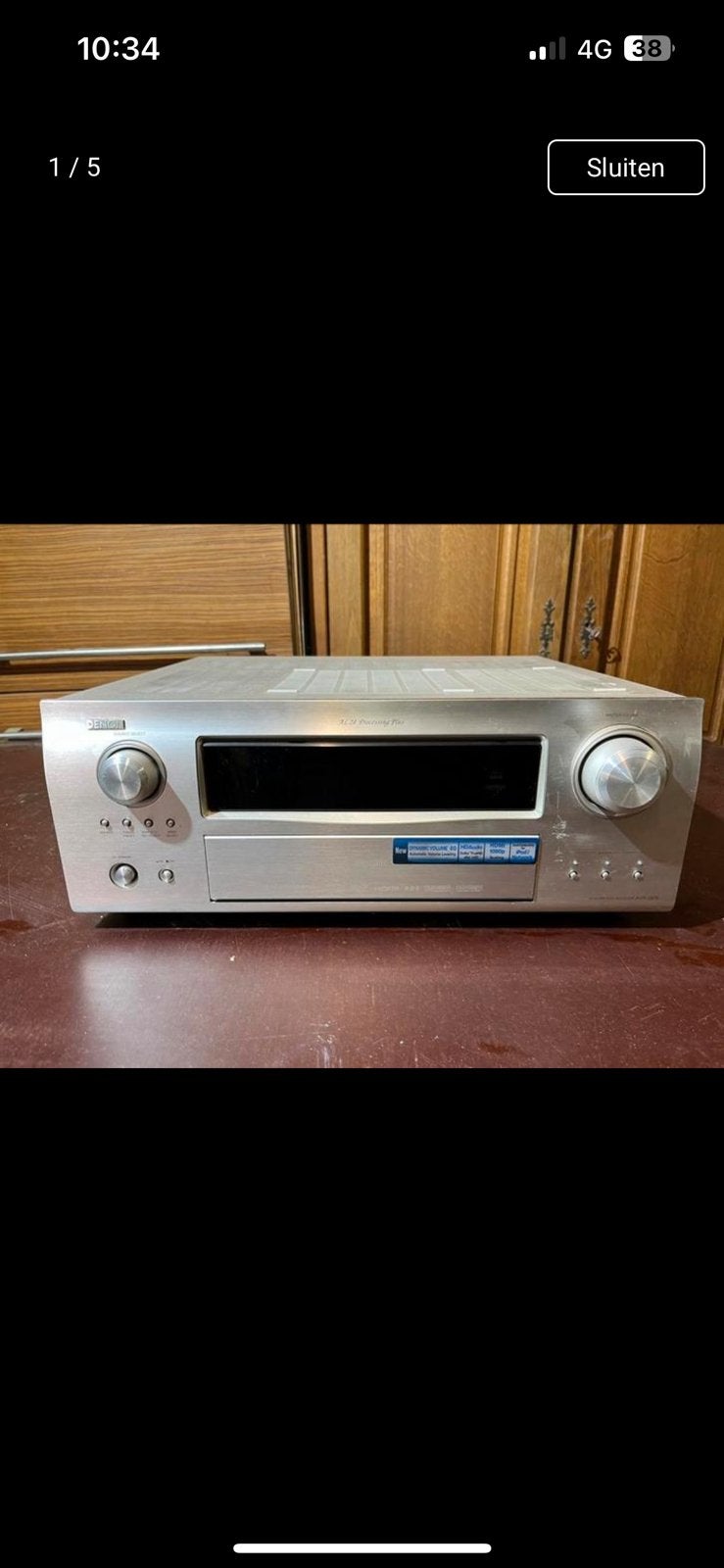 Denon zware ontvanger/ versterker met vele mogelijkheden, Audio, Tv en Foto, Versterkers en Ontvangers, Ophalen, Zo goed als nieuw