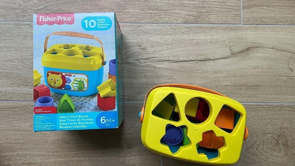 eerste blokjes  6m+, Enfants & Bébés, Jouets | Jouets de bébé, Enlèvement ou Envoi, Comme neuf, Autres types