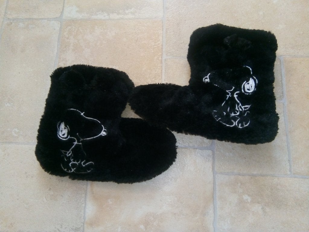 Leuke pantoffels voor thuis, maat 38, Kleding | Dames, Ophalen of Verzenden, Gedragen, Maat 38/40 (M), Zwart