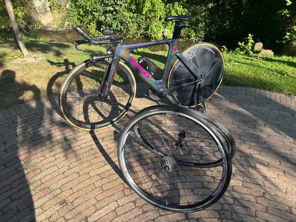 Custom paint Ridley Dean Fast carbon tijdrit-/triatlonfiets, Vélos & Vélomoteurs, Frein sur jante, Femmes, 49 à 53 cm, Comme neuf