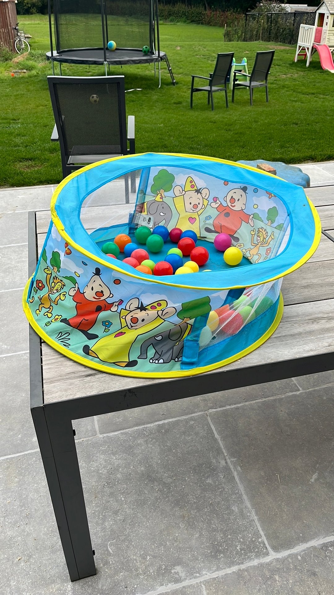 Bumba ballenbad met ballen, Ophalen, Gebruikt
