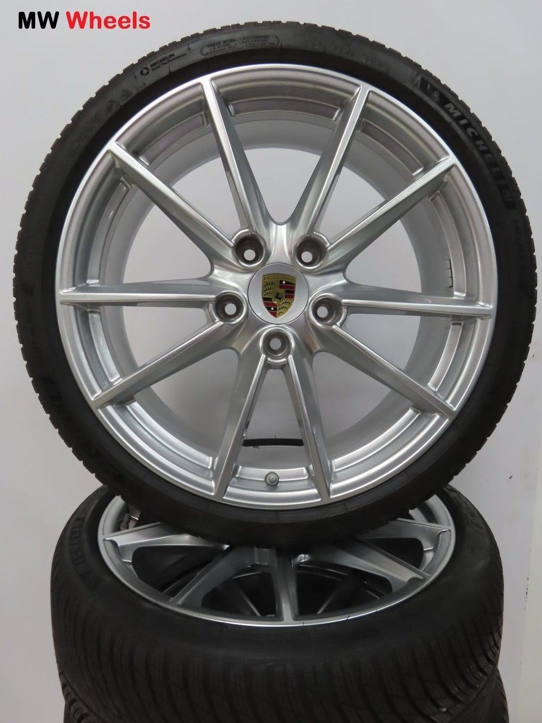 Porsche 21 inch Origineel velgen 911 992 met winterbanden, Auto-onderdelen, -, -, Banden en Velgen, 20 inch