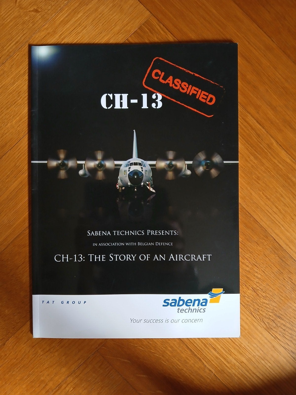 CH-13: The story of an aircraft brochure Sabena Technics, Enlèvement ou Envoi, 20e siècle ou après, Comme neuf