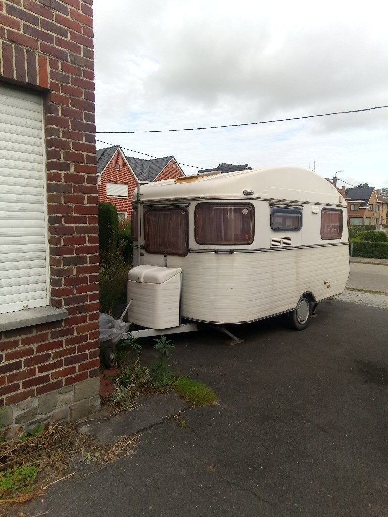 Caravan Constructam Condor - Oldtimer, Caravanes & Camping, Autres marques, Poêle, Coin salon convertible, Jusqu'à 4 m