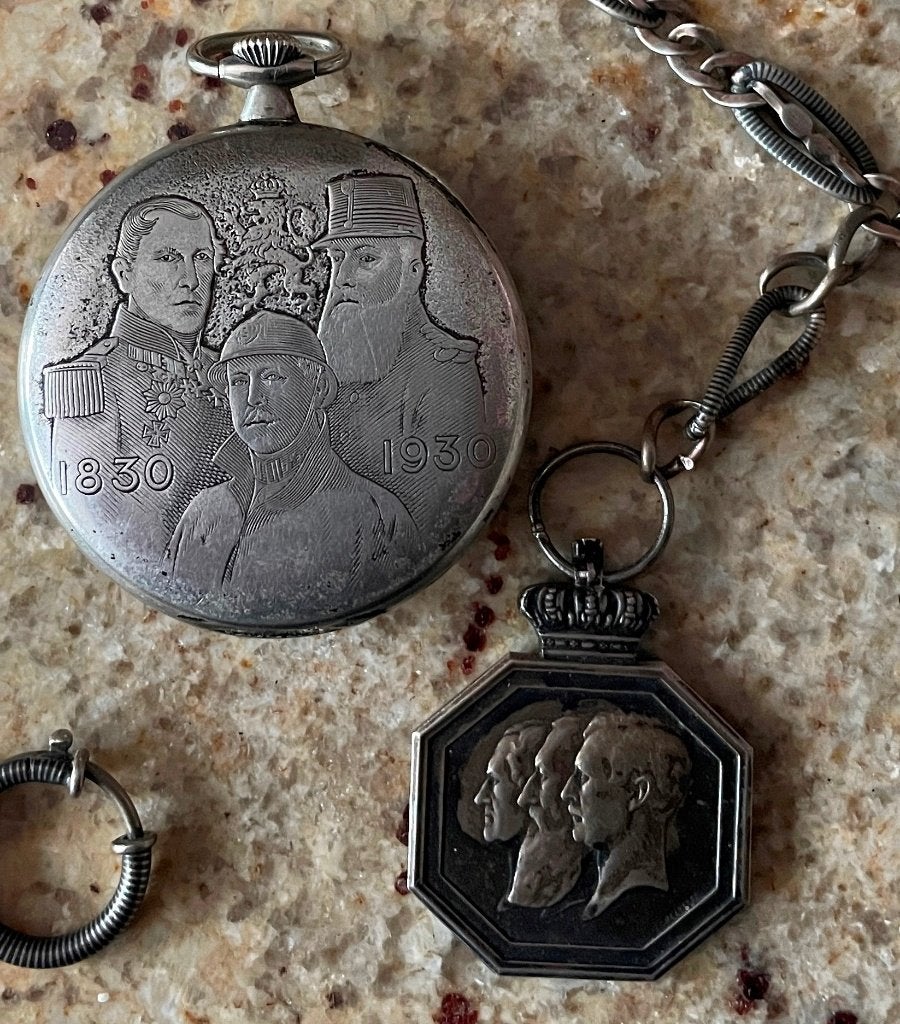 TISSOT horloge met 3 koningen van de BELGEN, Ophalen, Zakhorloge, Rolex, Overige materialen