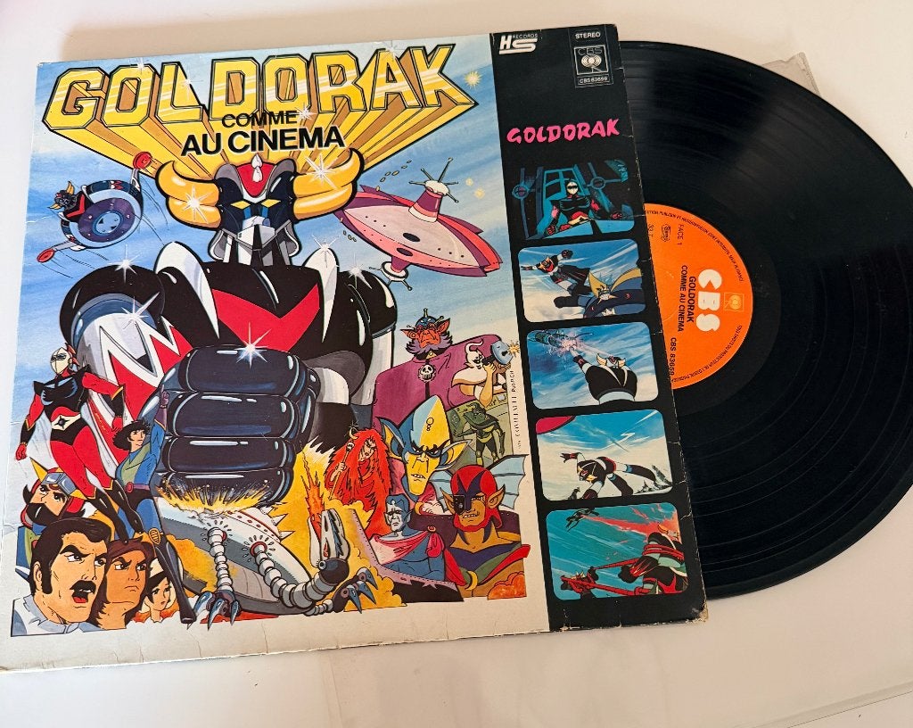 Lot Goldorak vintage – 4 BD + disque vinyle original, Enlèvement ou Envoi