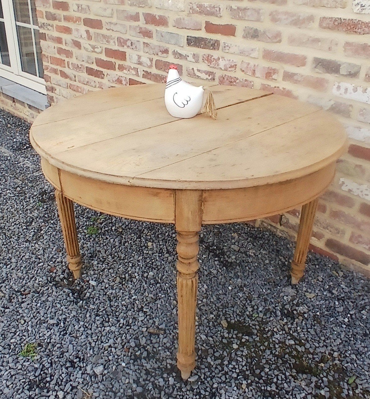 table ronde teinte naturelle, Enlèvement