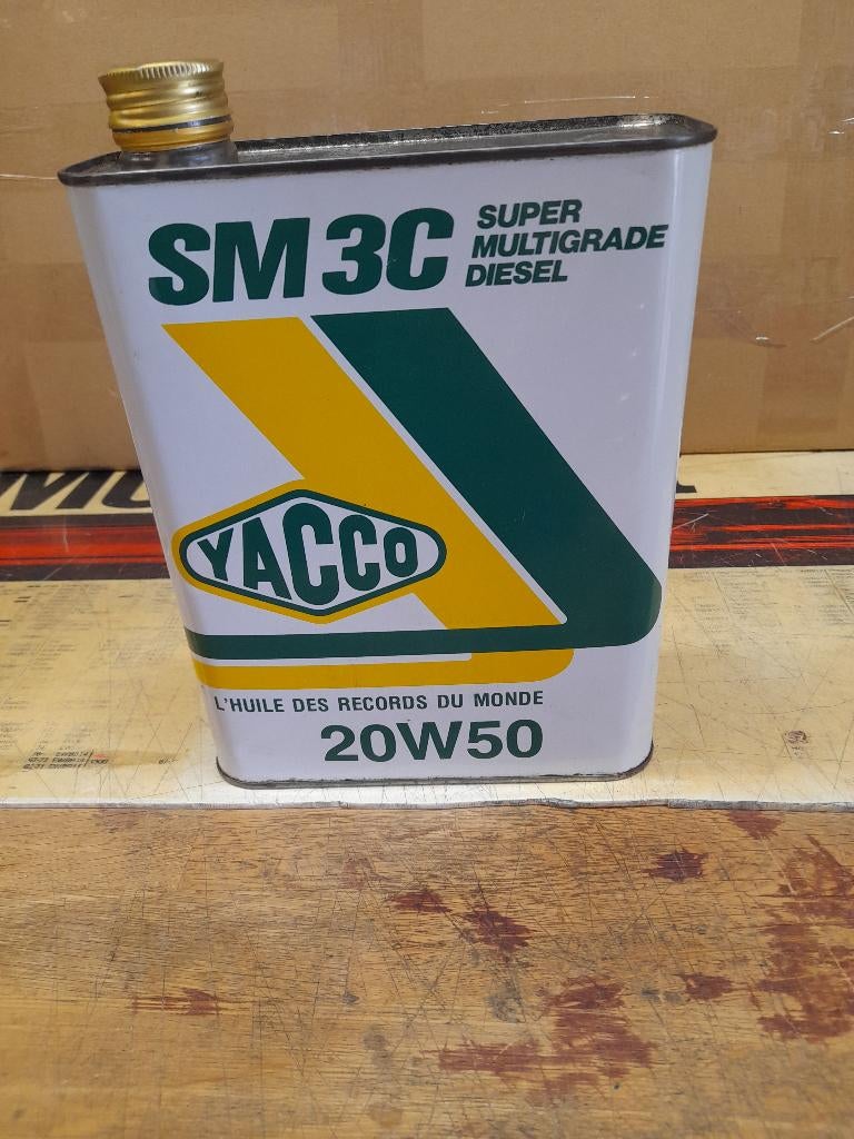ancien bidon huile vide yacco sm3c 20w50, Collections, Envoi, Utilisé, Autres types