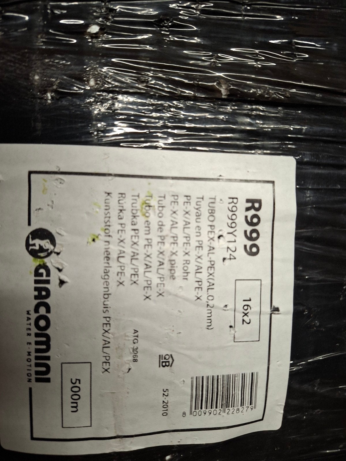 Giacomini vloerverwarming alupex 16×2, Ophalen, Nieuw