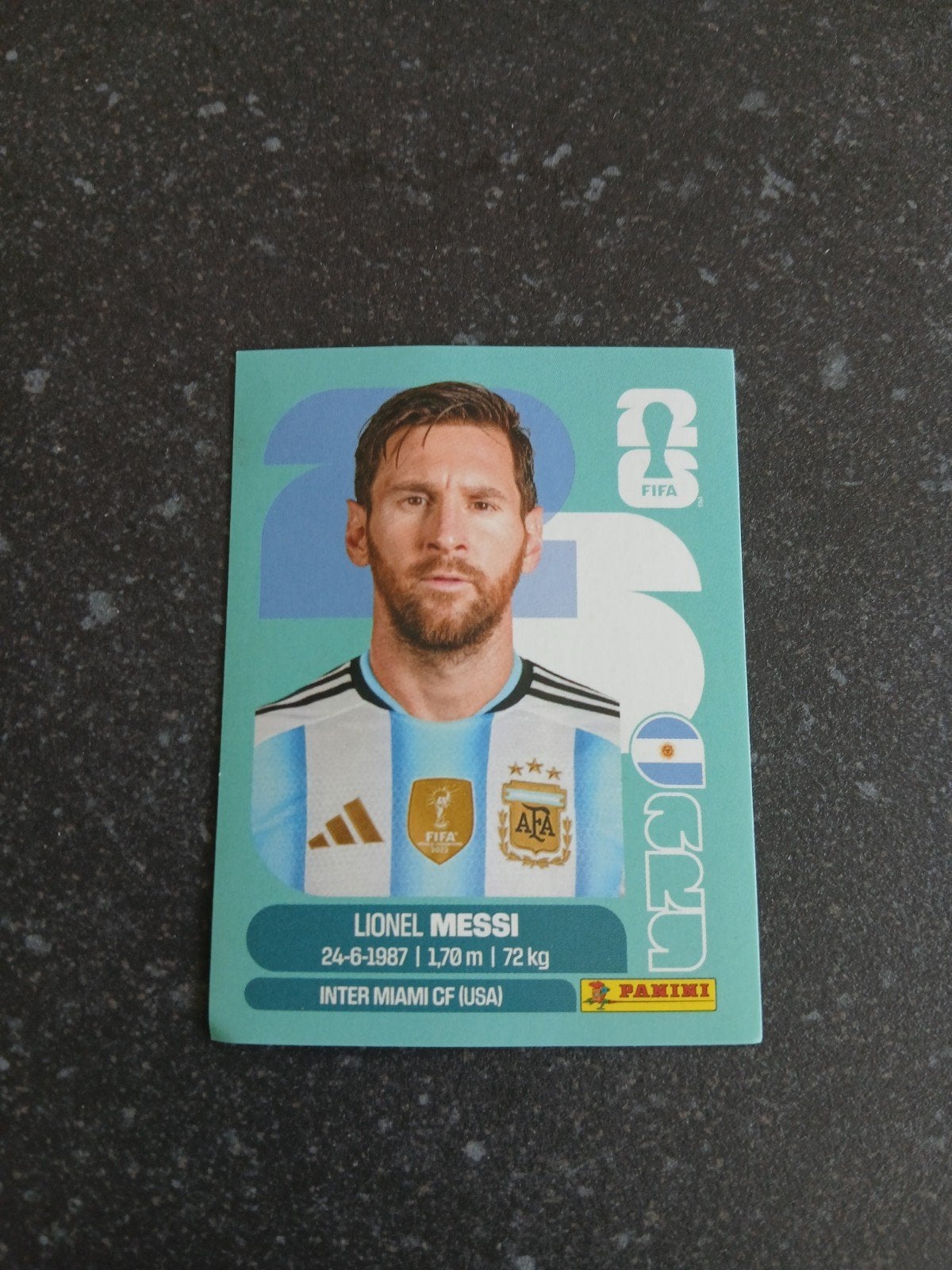Lionel messi panini sticker, Verzamelen, Ophalen of Verzenden, Zo goed als nieuw, Sport