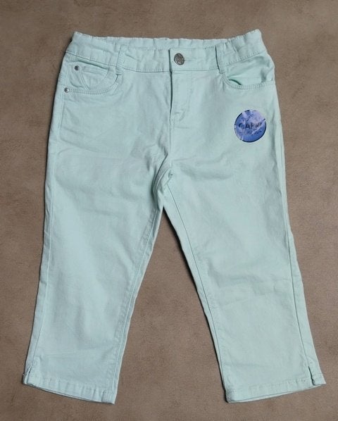 Mintgroene capri van Here & There - maat 146, Kinderen en Baby's, Broek, Meisje, Nieuw, Ophalen of Verzenden