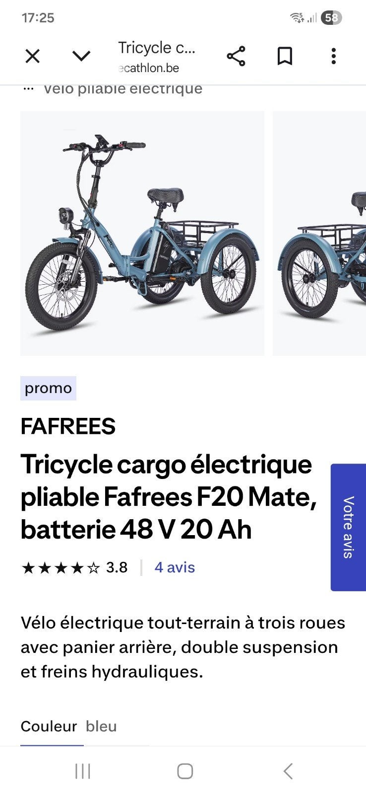 A vendre, Vélos & Vélomoteurs, Enlèvement