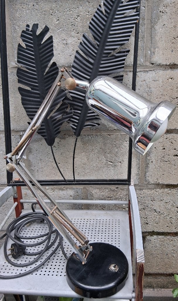Ancienne lampe de bureau en métal  - Art Deco?, Enlèvement