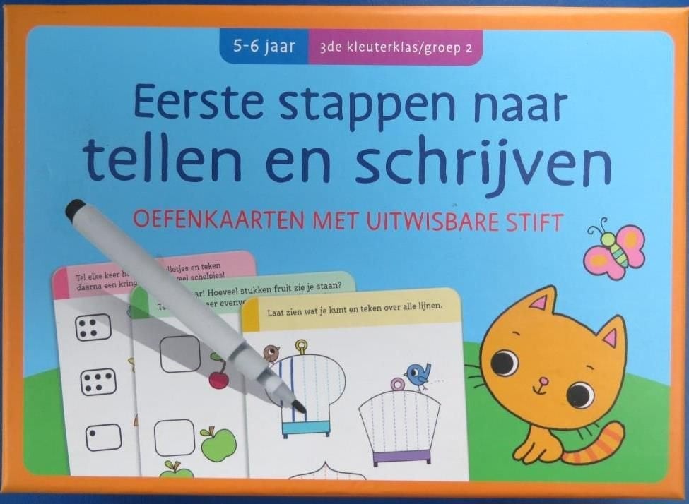 eerste stappen naar tellen en schrijven 5 - 6 jaar, Ophalen of Verzenden, Gebruikt, Taal en Lezen