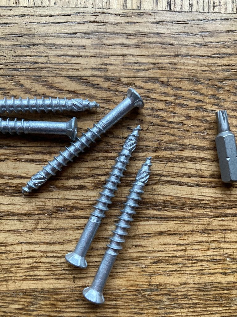 Vis pour fixation de terrasse en bois exotique. INOX A4!, Neuf, 50 à 100 mm, Vis, Enlèvement