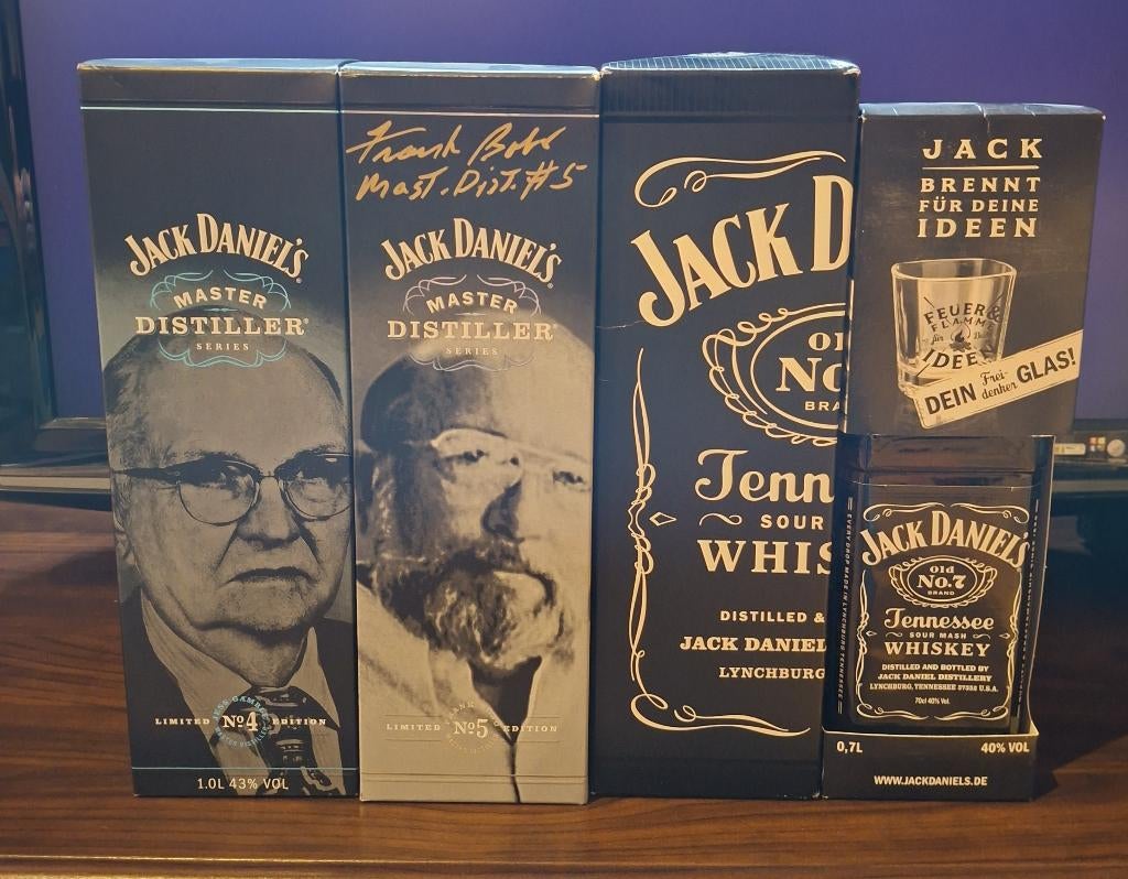 Jack Daniel's Master Distiller 4 & 5 + boîtes, Collections, Collections Autre, Neuf, Enlèvement