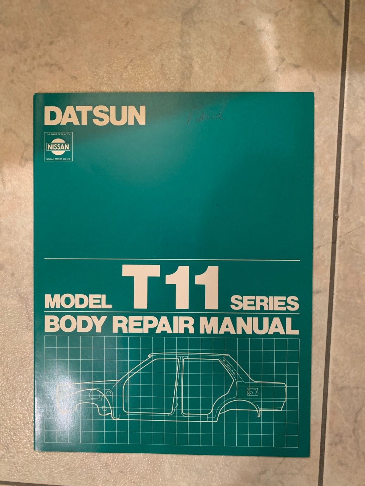 Manuel de réparation de carrosserie Datsun Model T11, Enlèvement ou Envoi