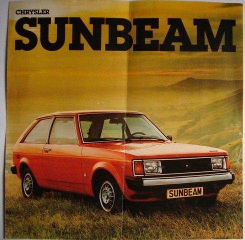 Chrysler Sunbeam 1977 Brochure Catalogue Prospekt, Envoi, Utilisé, Autres marques