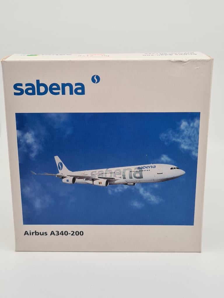 Sabena Airbus A340-200 - Herpa Plane 1/500, Overige merken, 1:200 of kleiner, Verzenden, Zo goed als nieuw