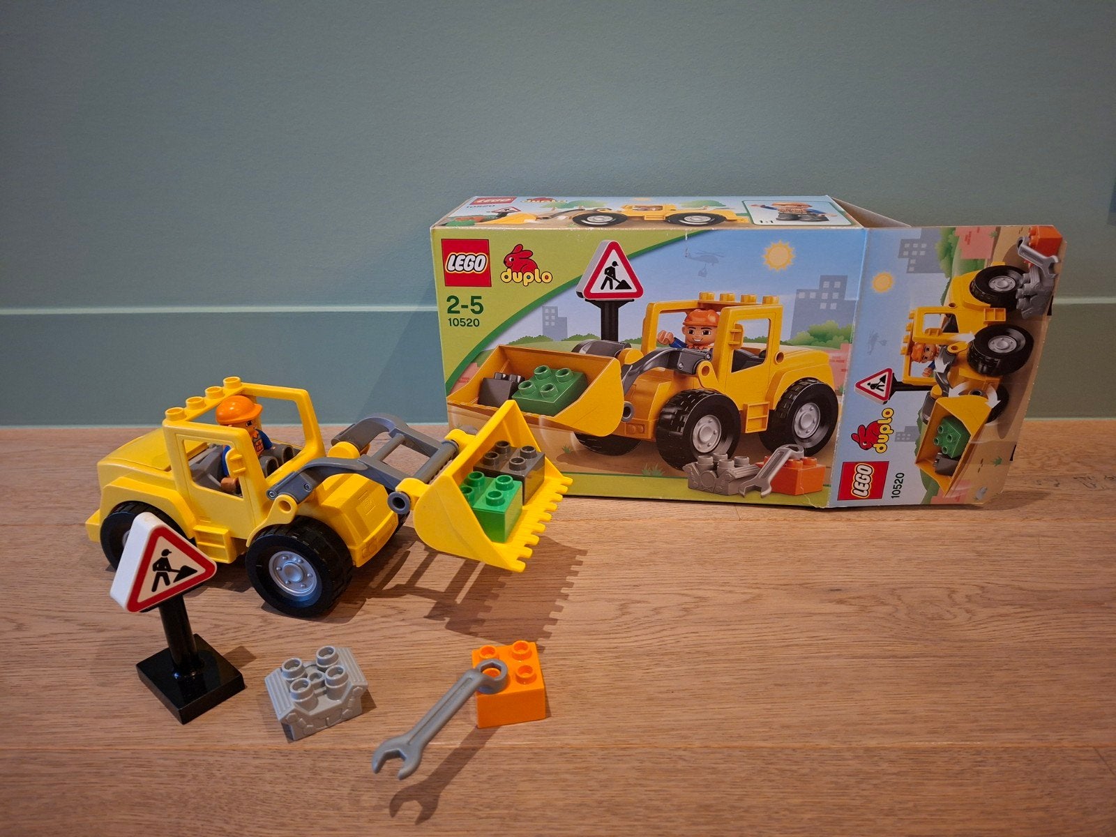 Lego duplo 10520 wegenbouwmachine, Ophalen, Gebruikt, Duplo, Complete set