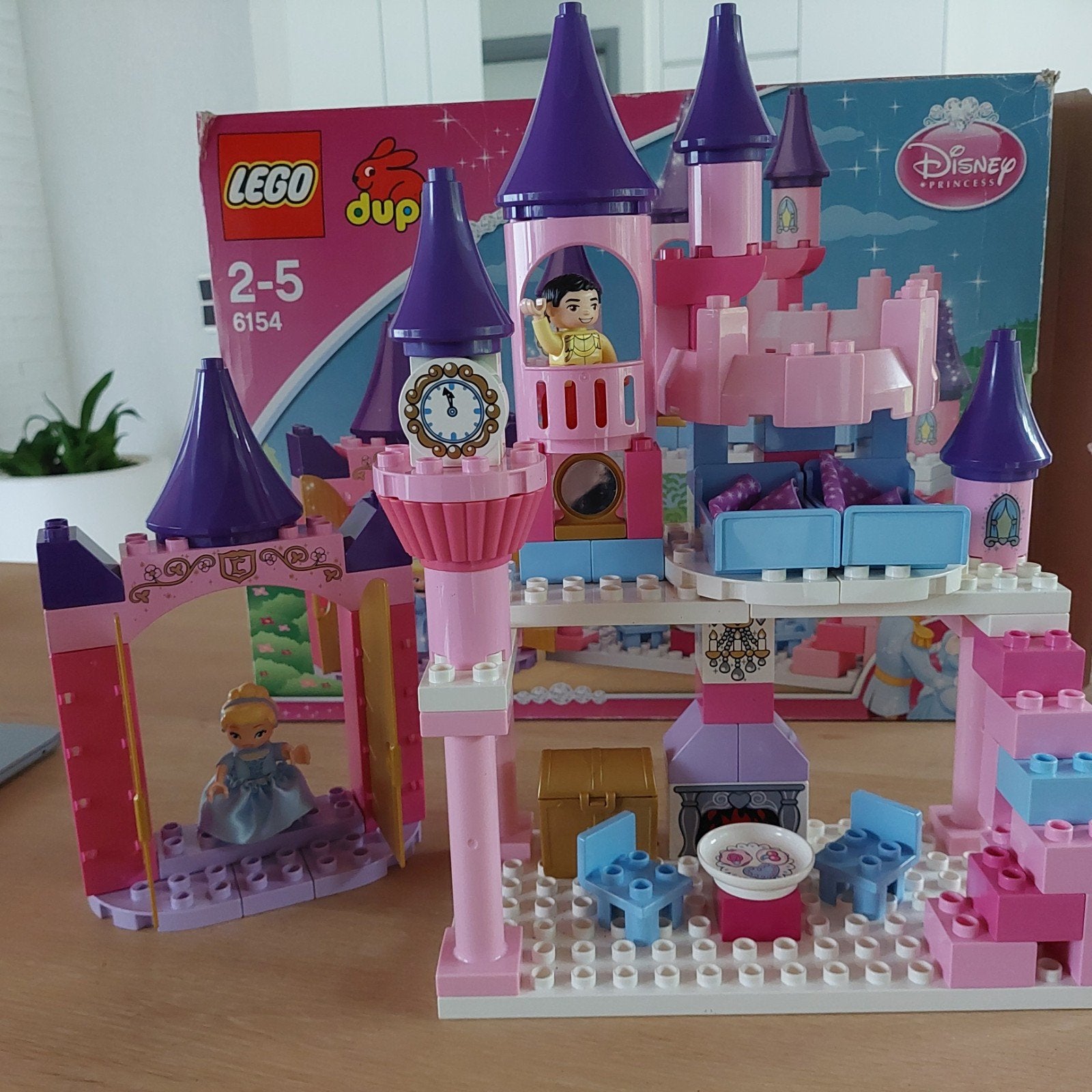 LEGO DUPLO Disney Princess: Assepoesters Kasteel (6154), Kinderen en Baby's, Ophalen, Gebruikt, Compleet, Complete set