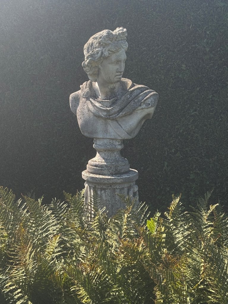 Stenen beeld, Tuin en Terras, Ophalen, Gebruikt, Steen, Mensenbeeld