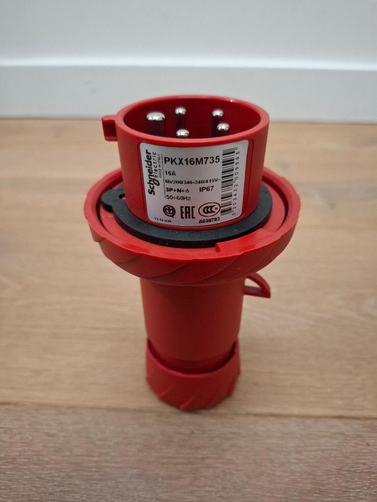 CEE Stekker / Verloopplug - Schneider / PKX16M735 - NIEUW, Verzenden, Nieuw