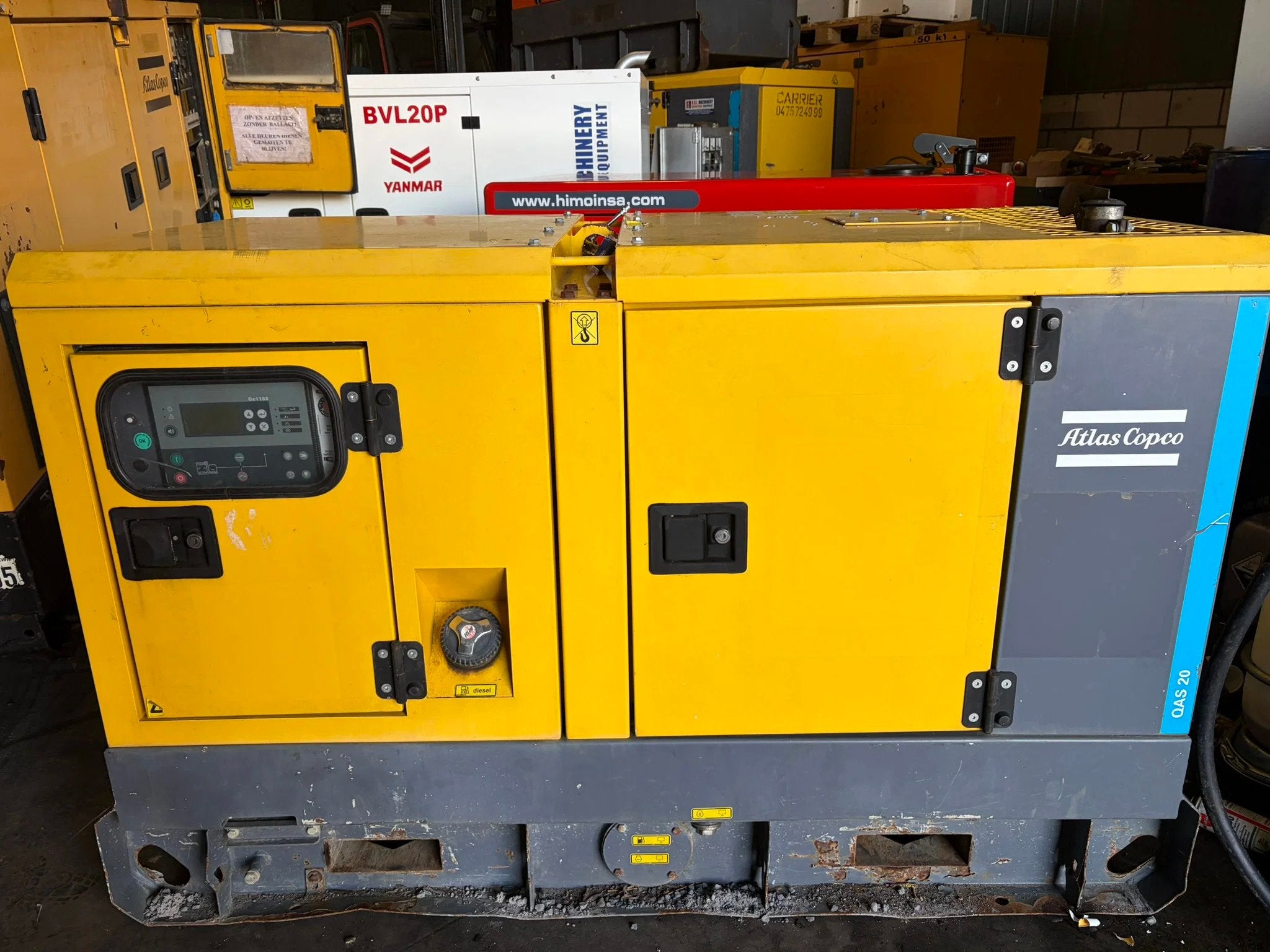 Atlas-Copco QAS 20 kVA kubota leroy somer aggregaat generato, Articles professionnels